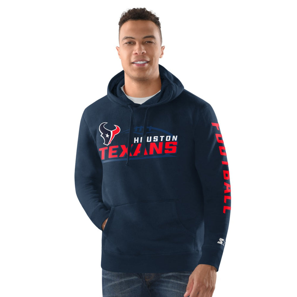 Houston Texans Starter Vintage Pullover Hoodie - Navy sale