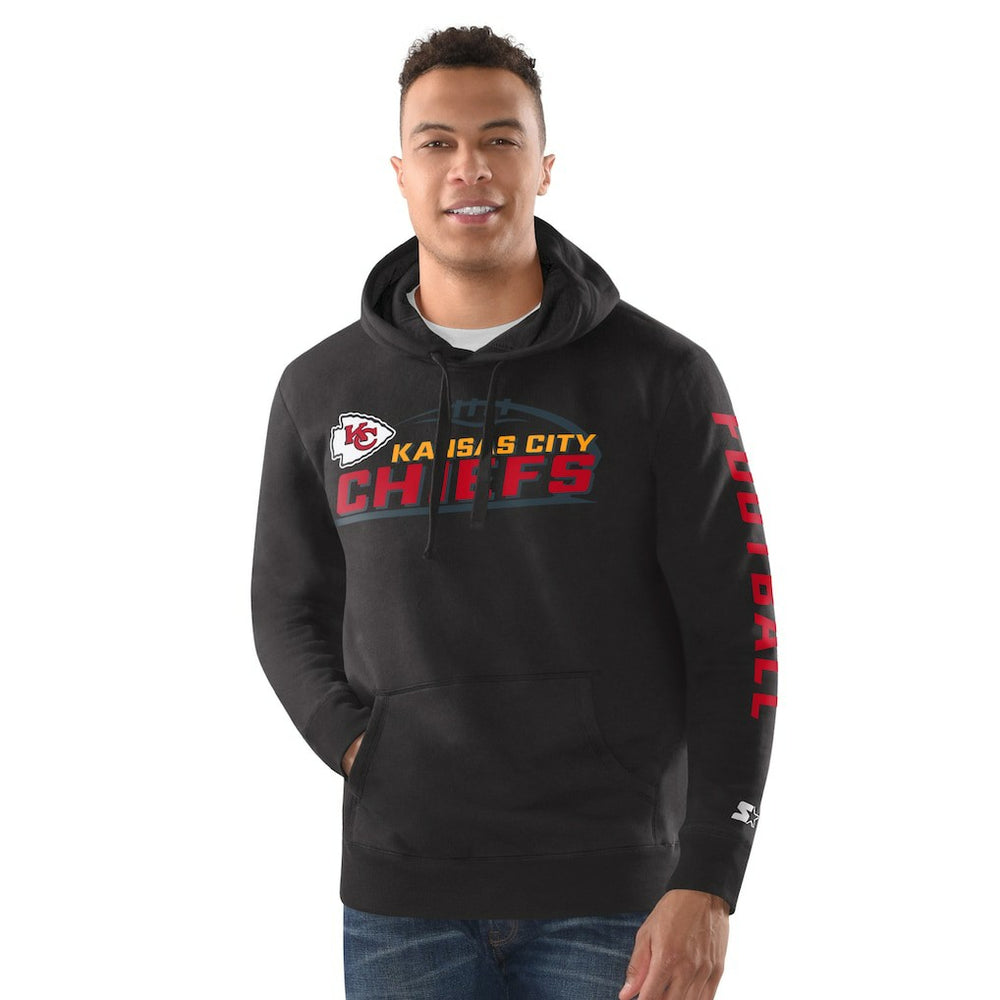 Kansas City Chiefs Starter Vintage Pullover Hoodie - Black cheap
