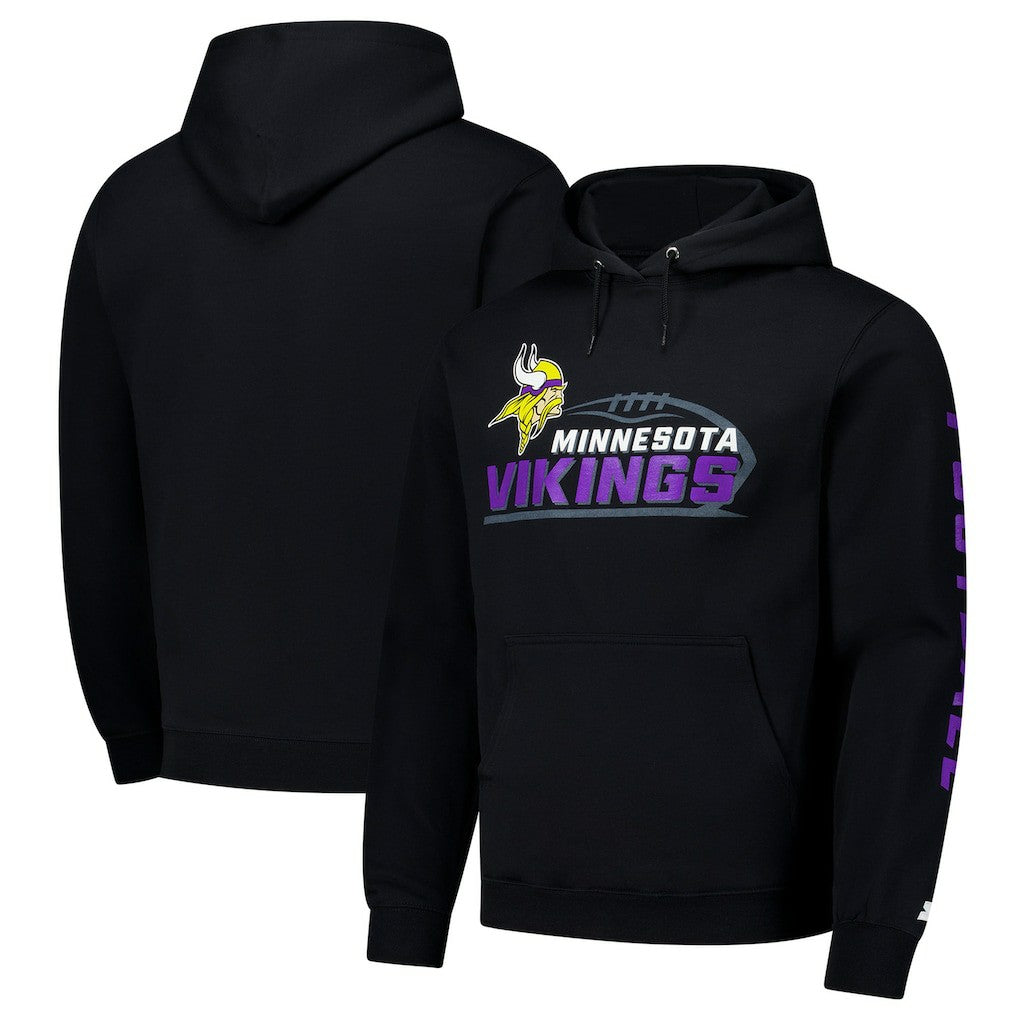 Minnesota Vikings Starter Vintage Pullover Hoodie - Black online