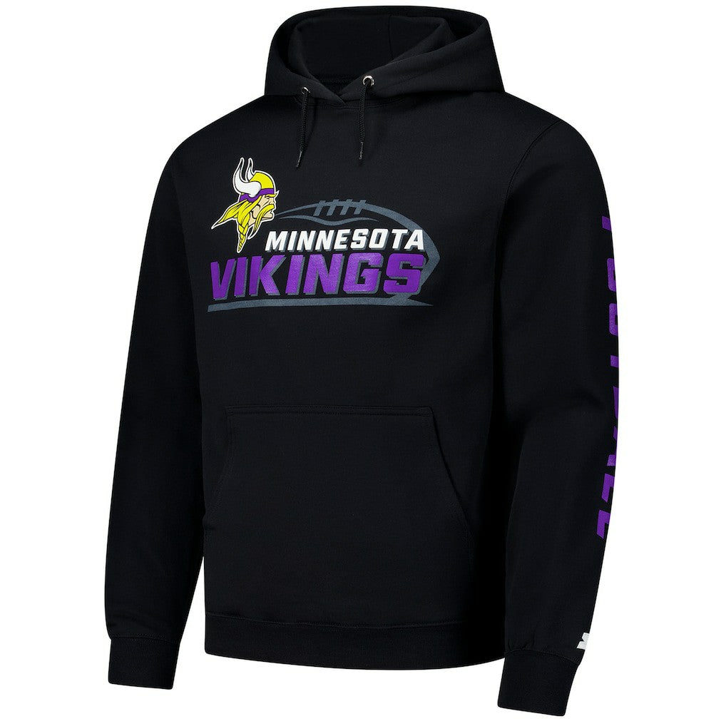 Minnesota Vikings Starter Vintage Pullover Hoodie - Black online