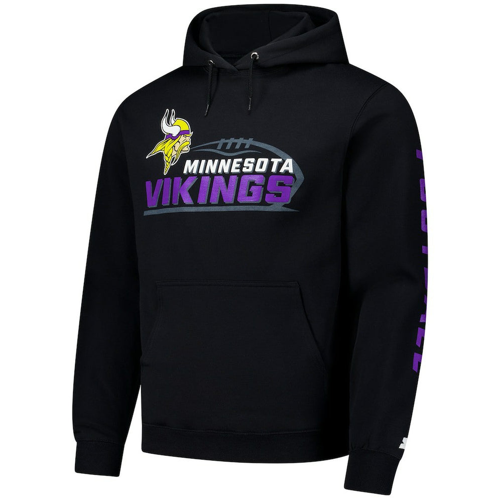 Minnesota Vikings Starter Vintage Pullover Hoodie - Black online