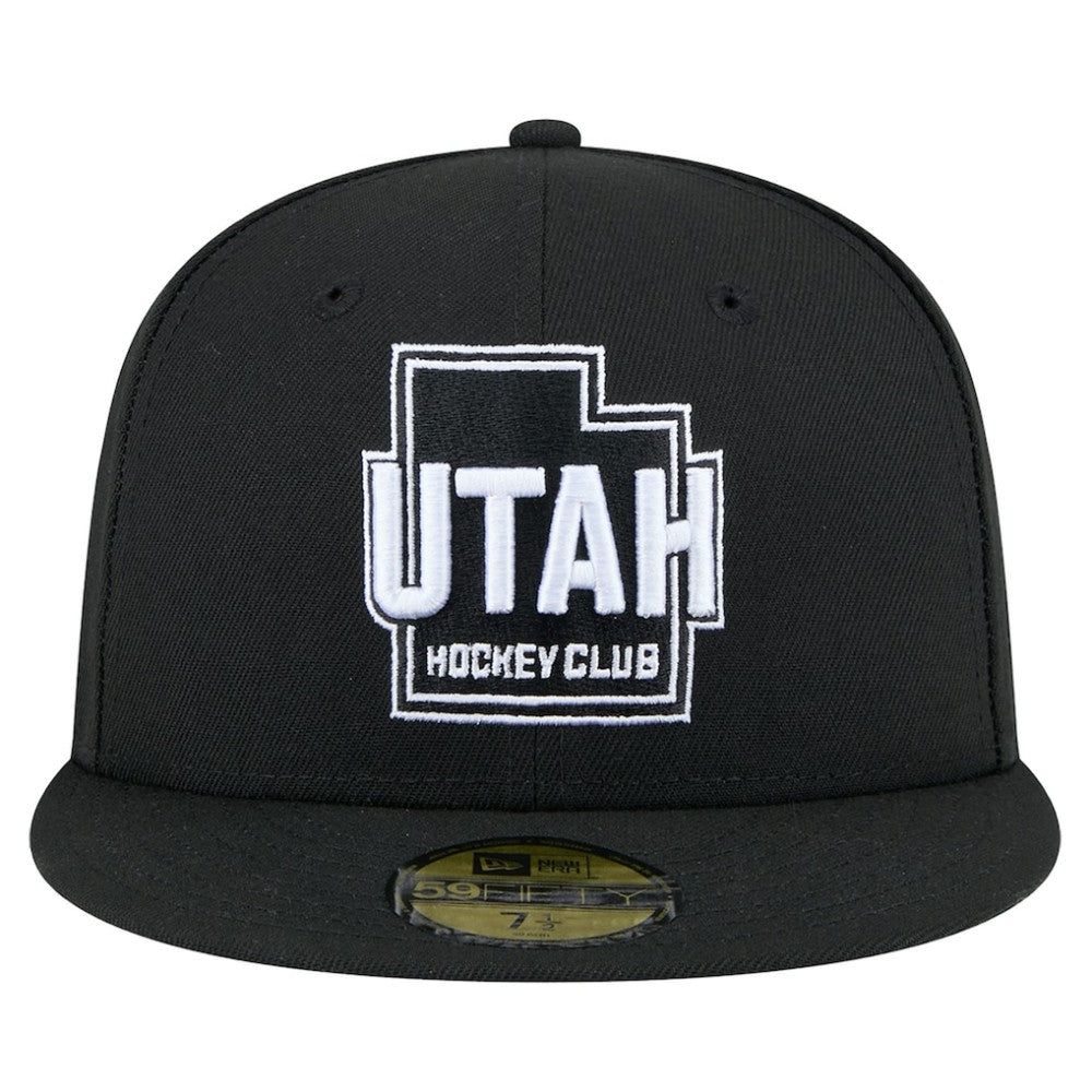 Utah Mammoth New Era State Shape 1st Season 59FIFTY Fitted Hat - Black Hats