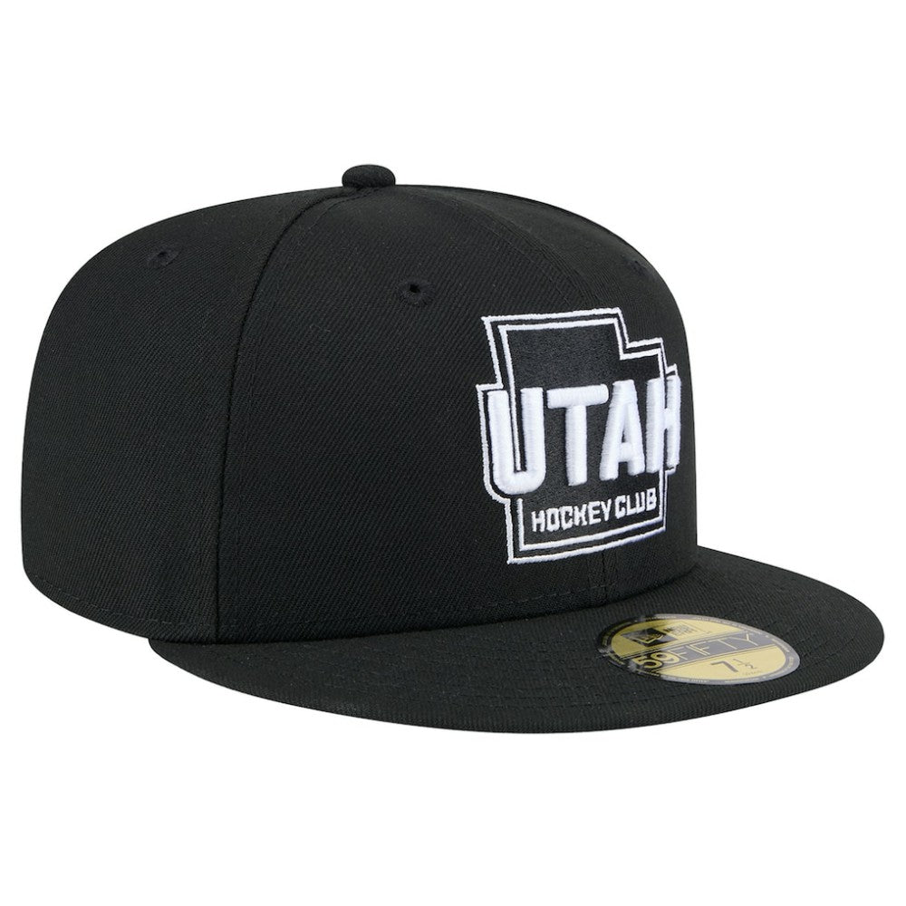 Utah Mammoth New Era State Shape 1st Season 59FIFTY Fitted Hat - Black Hats