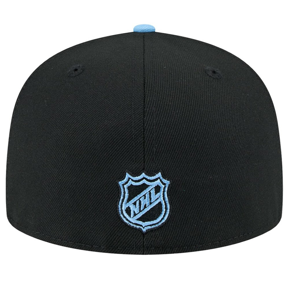 Utah Mammoth New Era Lockup 1st Season 59FIFTY Fitted Hat - Black/Light Blue Hats