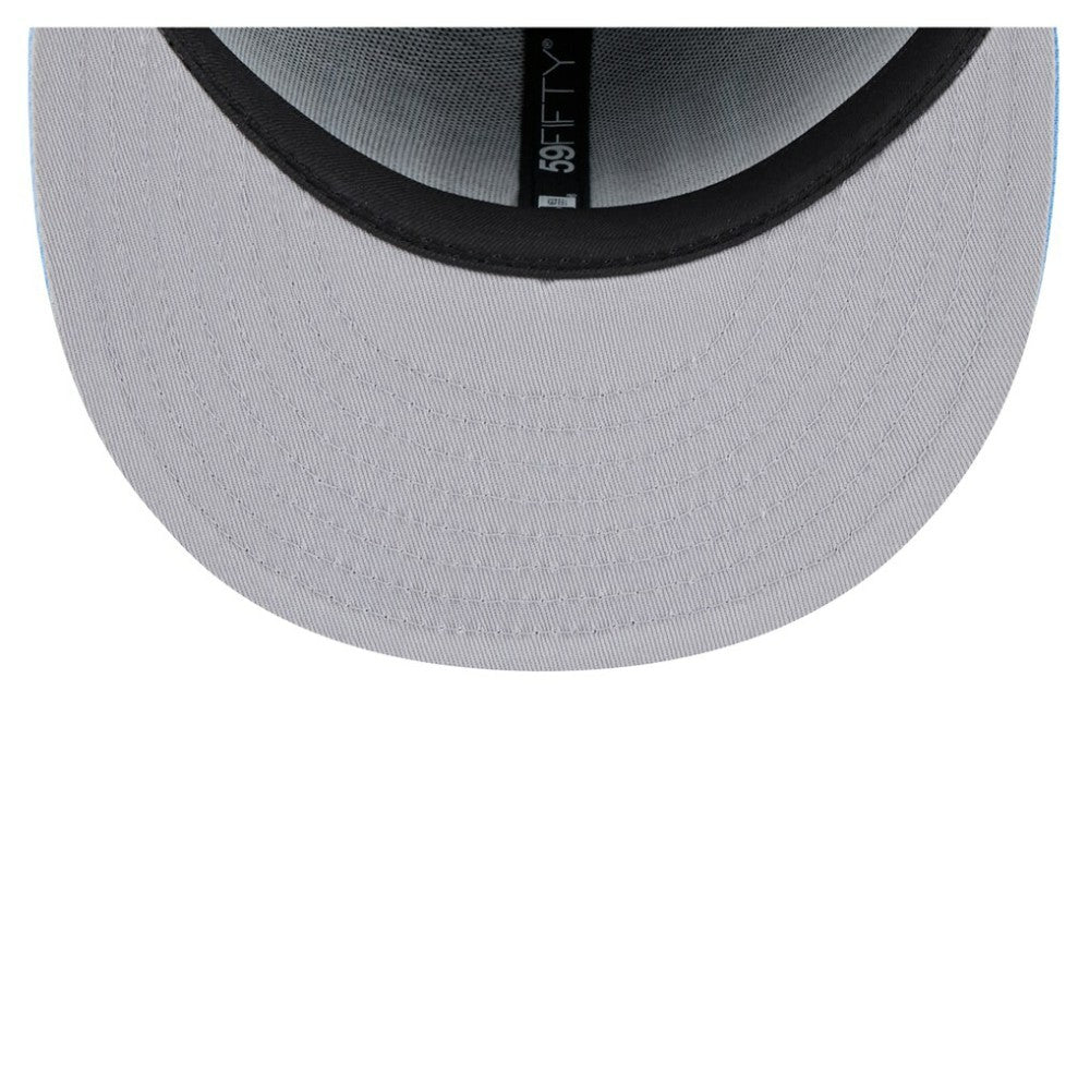 Utah Mammoth New Era Lockup 1st Season 59FIFTY Fitted Hat - Black/Light Blue Hats