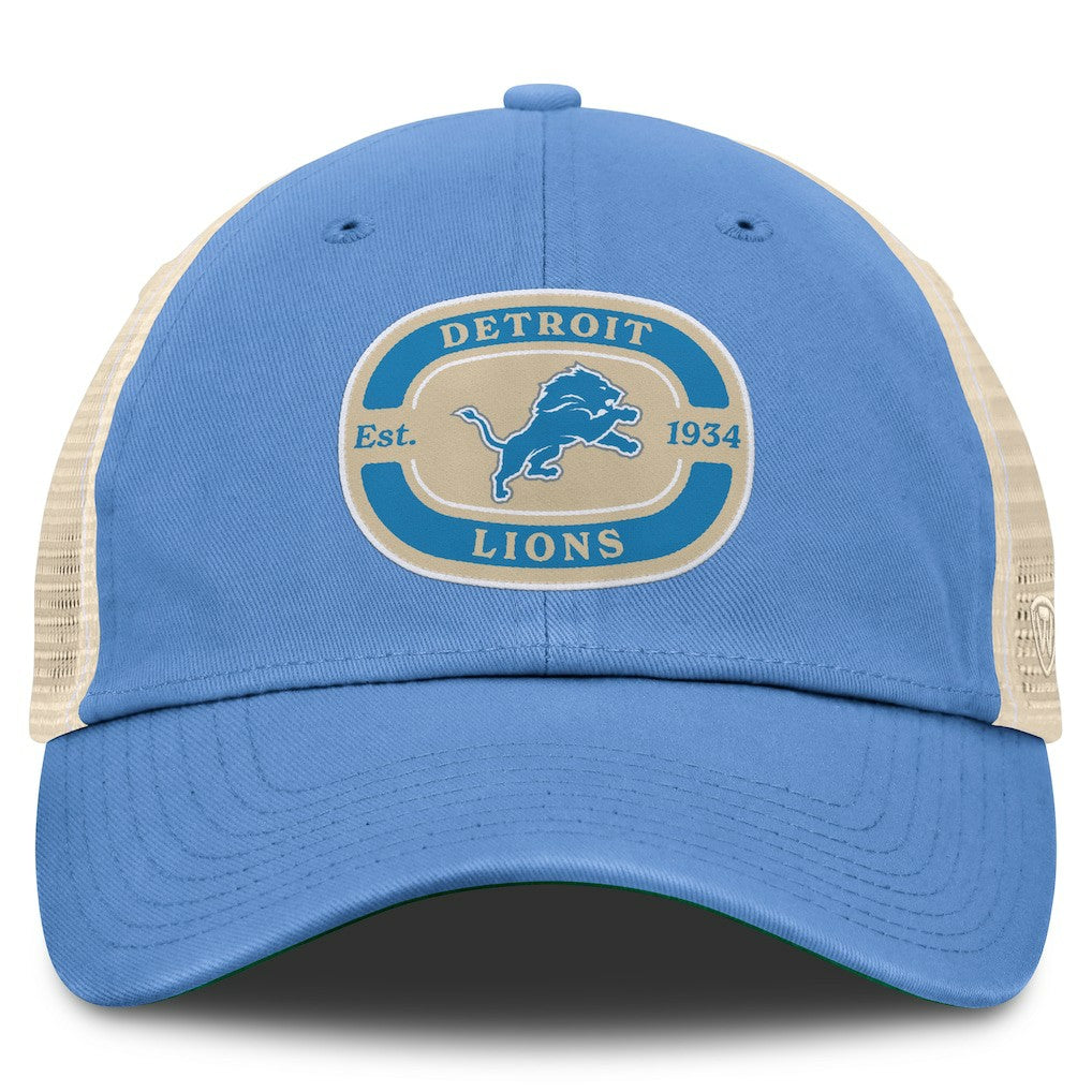 Detroit Lions Top of the World Team Patch Adjustable Hat - Blue sale