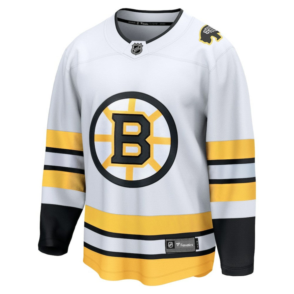 Boston Bruins Fanatics Away Breakaway Jersey - White Jerseys