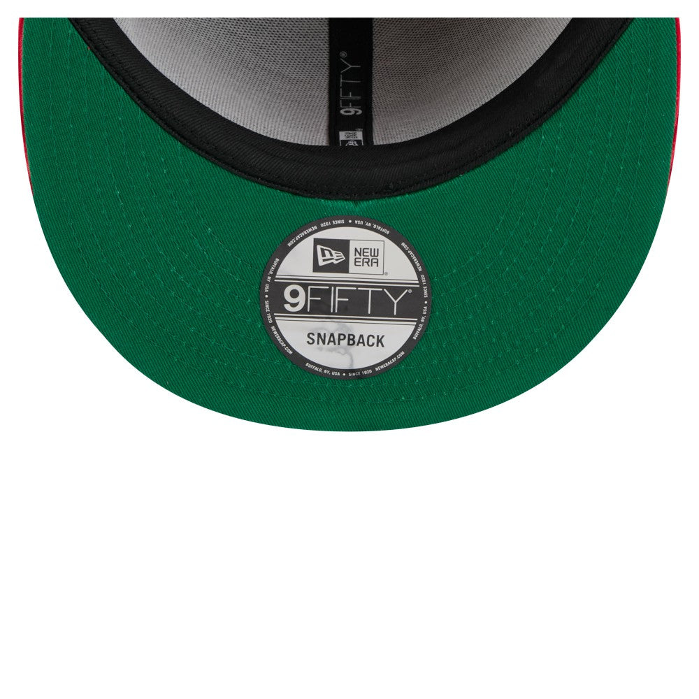 Los Angeles Angels Retro Split Corduroy Snapback Hat Red/Navy