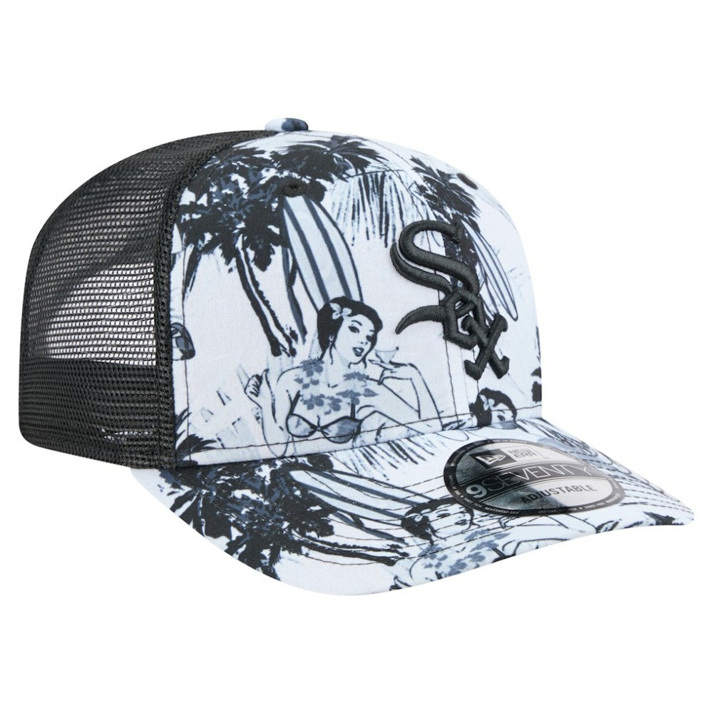 Chicago White Sox Hula Trucker 9SEVENTY Adjustable Hat Black