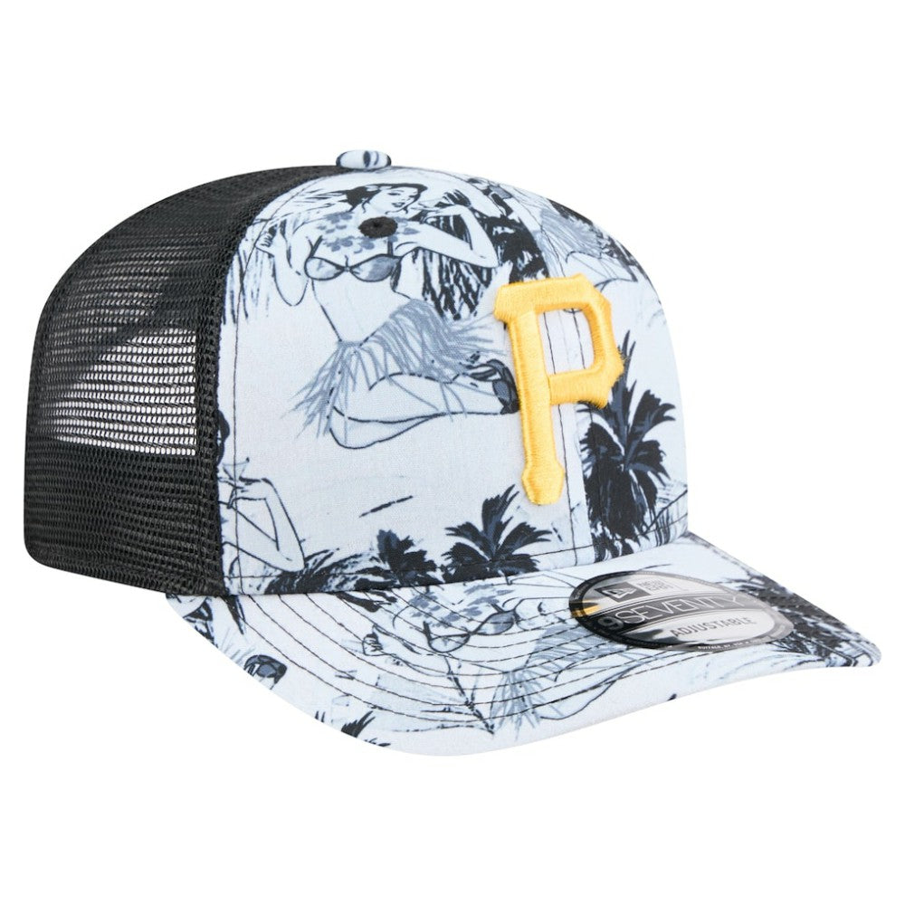 Pittsburgh Pirates Hula Trucker 9SEVENTY Adjustable Hat Black