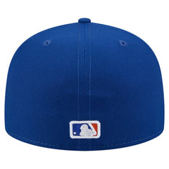 New York Mets Yarn Stitch 59FIFTY Fitted Hat Royal