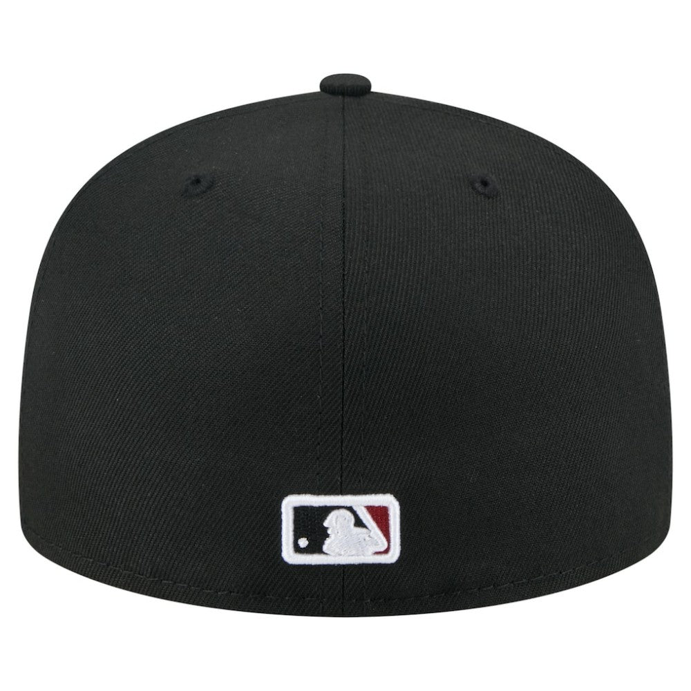 Arizona Diamondbacks Yarn Stitch 59FIFTY Fitted Hat Black