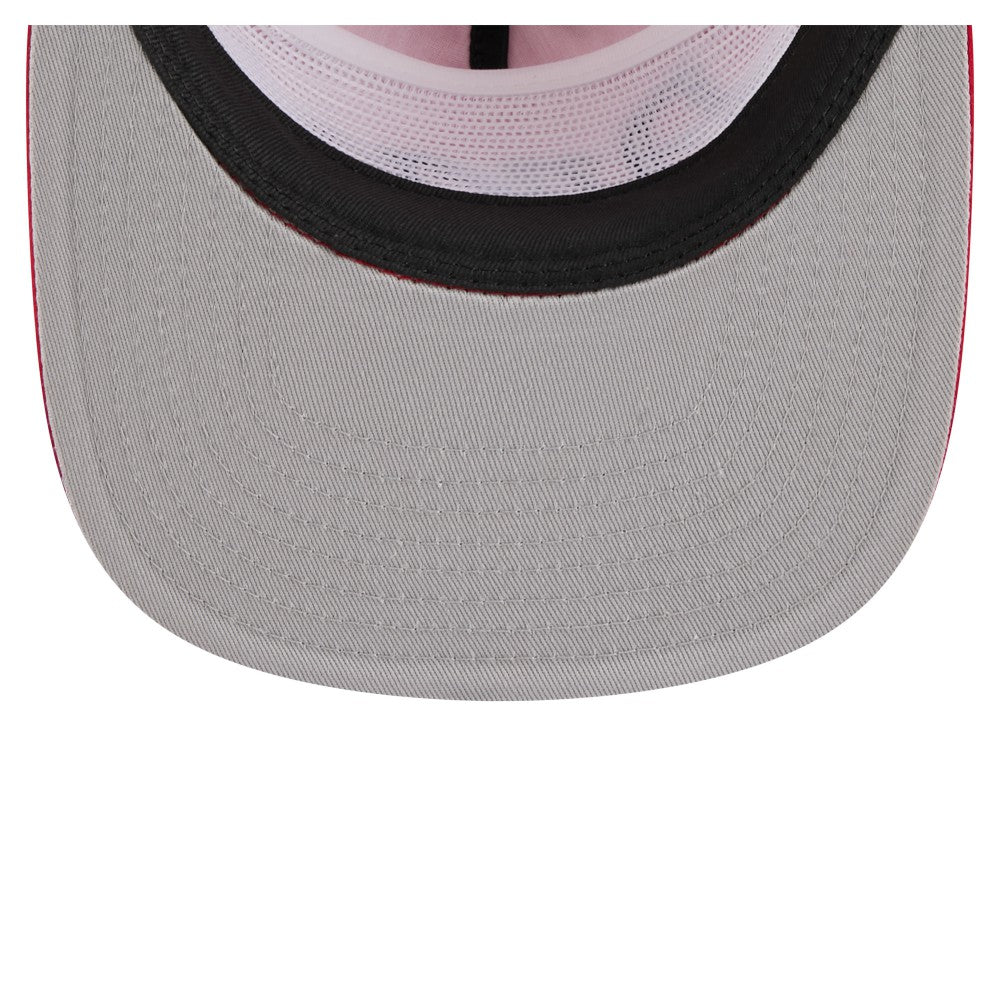 Los Angeles Angels Retro Satin Script Golfer Adjustable Hat Red