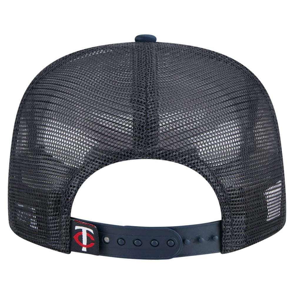 Minnesota Twins Retro Satin Script Golfer Adjustable Hat Navy