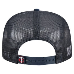 Minnesota Twins Retro Satin Script Golfer Adjustable Hat Navy