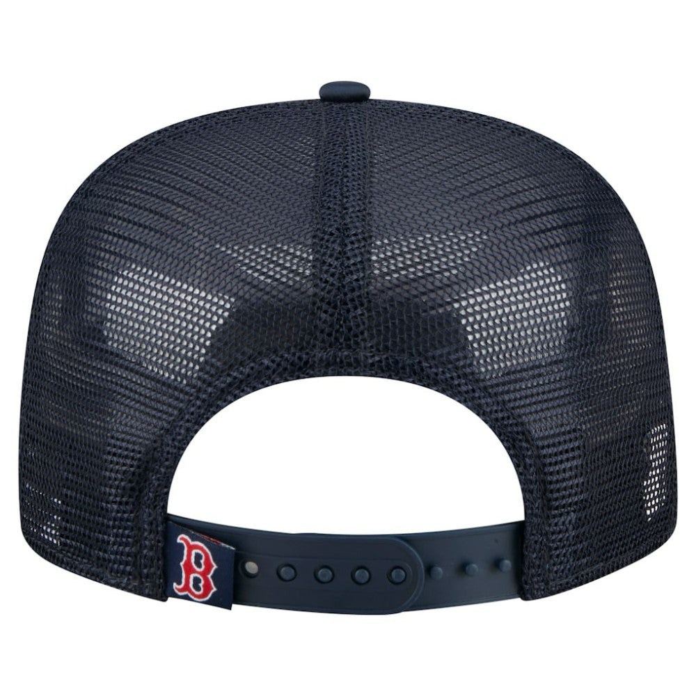 Boston Red Sox Retro Satin Script Golfer Adjustable Hat Navy