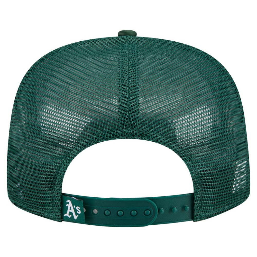 Athletics Retro Satin Script Golfer Adjustable Hat Green