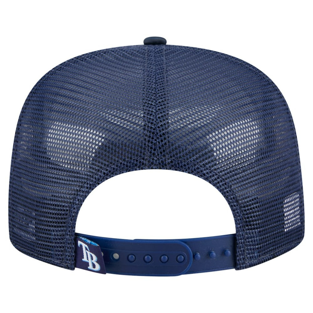 Tampa Bay Rays Retro Satin Script Golfer Adjustable Hat Navy