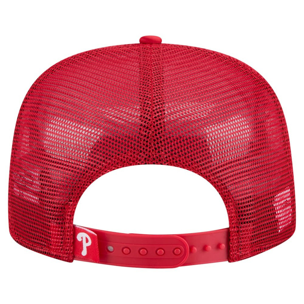 Philadelphia Phillies Retro Satin Script Golfer Adjustable Hat Red