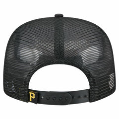 Pittsburgh Pirates Retro Satin Script Golfer Adjustable Hat Black