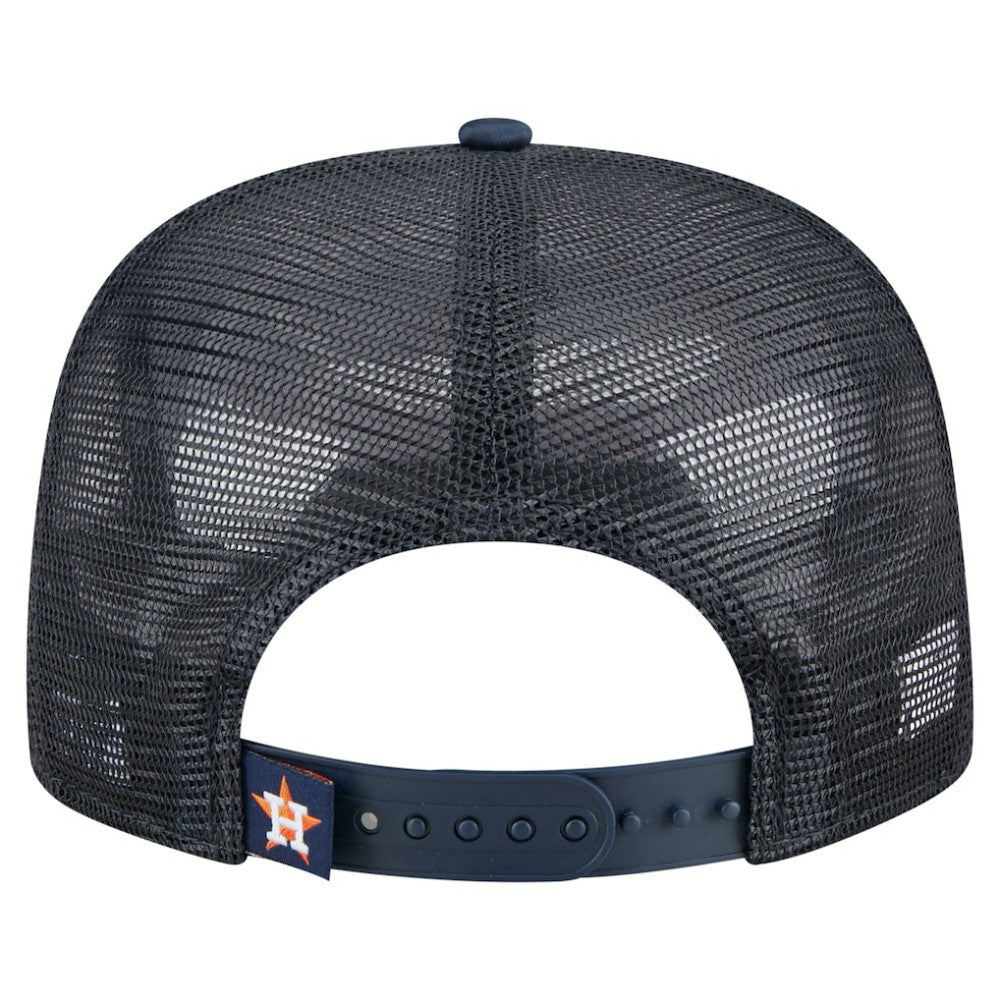 Houston Astros Retro Satin Script Golfer Adjustable Hat Navy