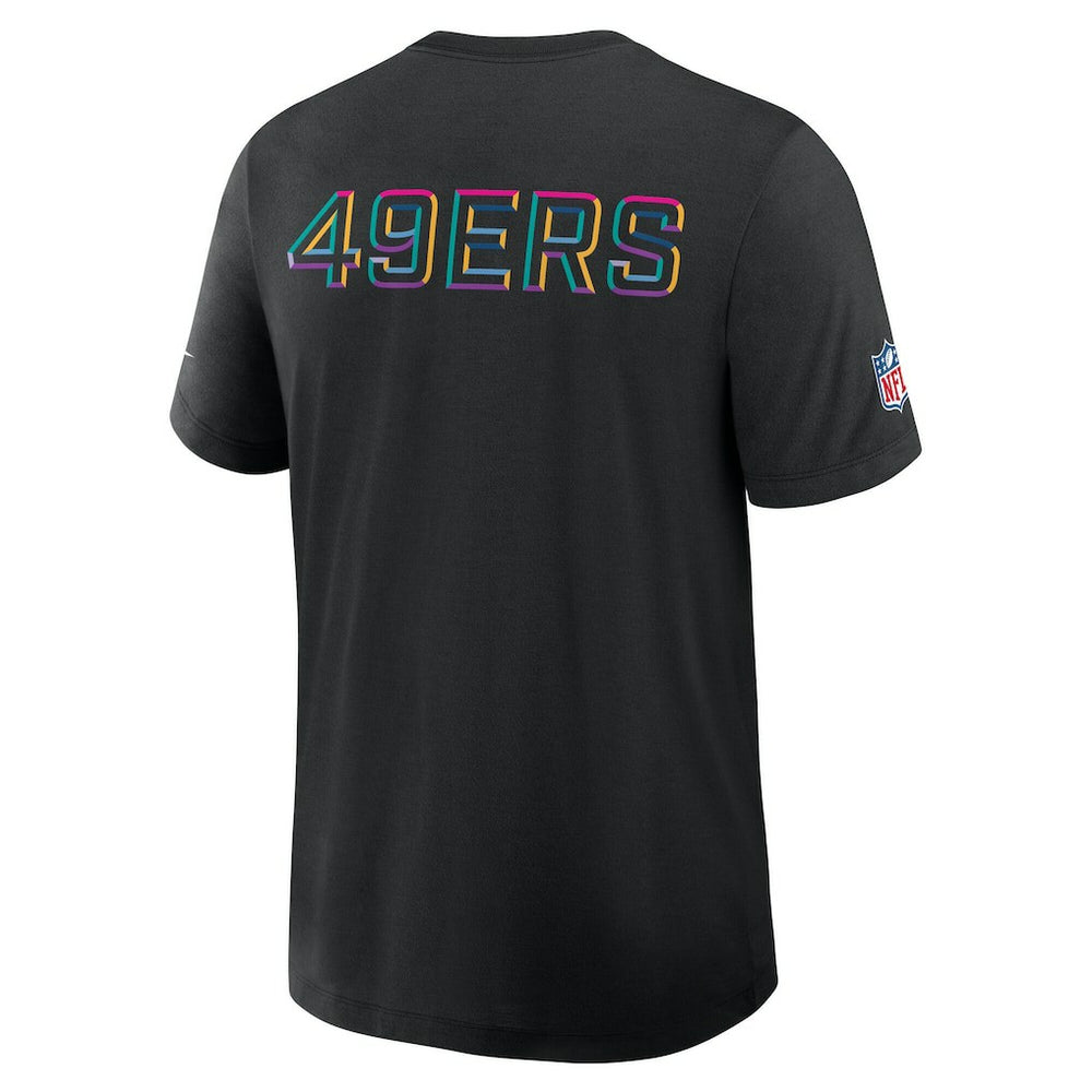 San Francisco 49ers Tall 2025 NFL Crucial Catch Tri-Blend Dri-FIT T-Shirt - Black on sale