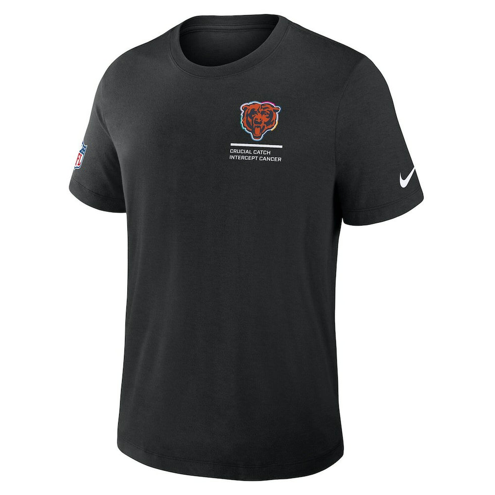 Chicago Bears Tall 2025 NFL Crucial Catch Tri-Blend Dri-FIT T-Shirt - Black outlet