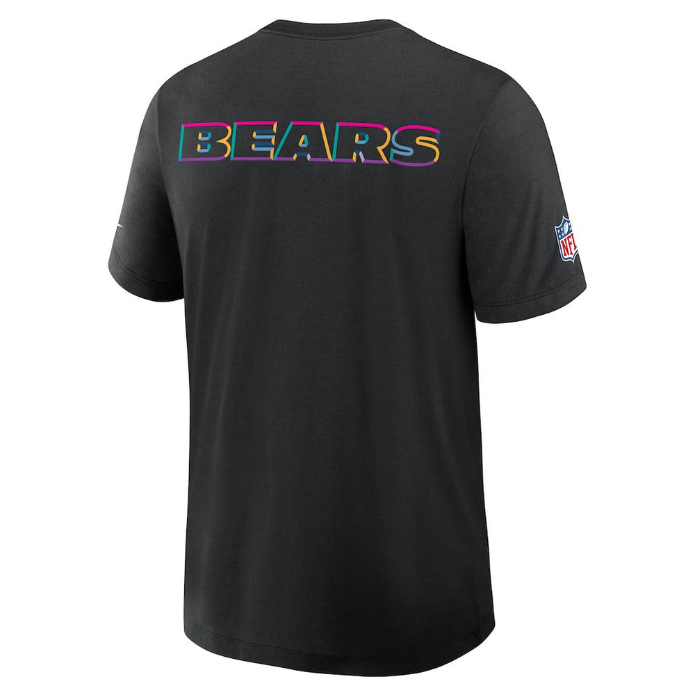 Chicago Bears Tall 2025 NFL Crucial Catch Tri-Blend Dri-FIT T-Shirt - Black outlet