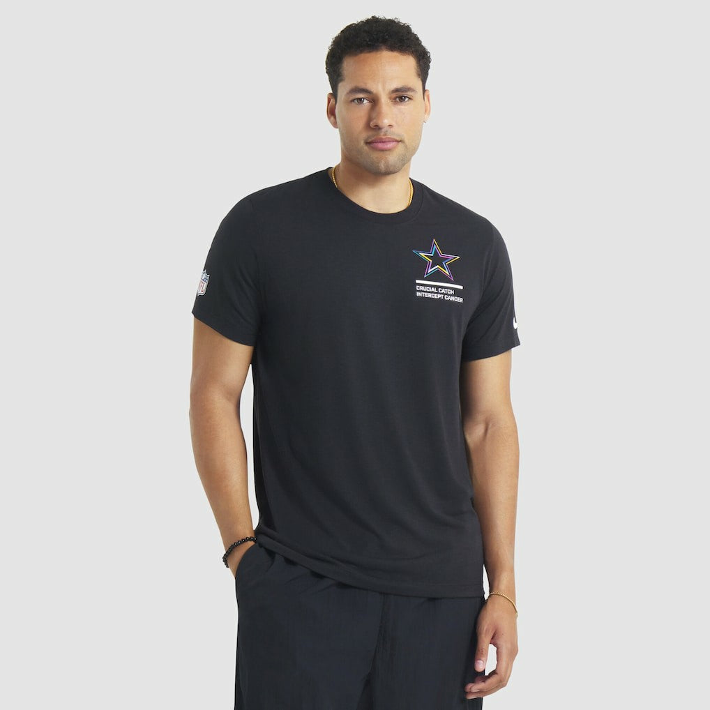 Dallas Cowboys Tall 2025 NFL Crucial Catch Tri-Blend Dri-FIT T-Shirt - Black outlet