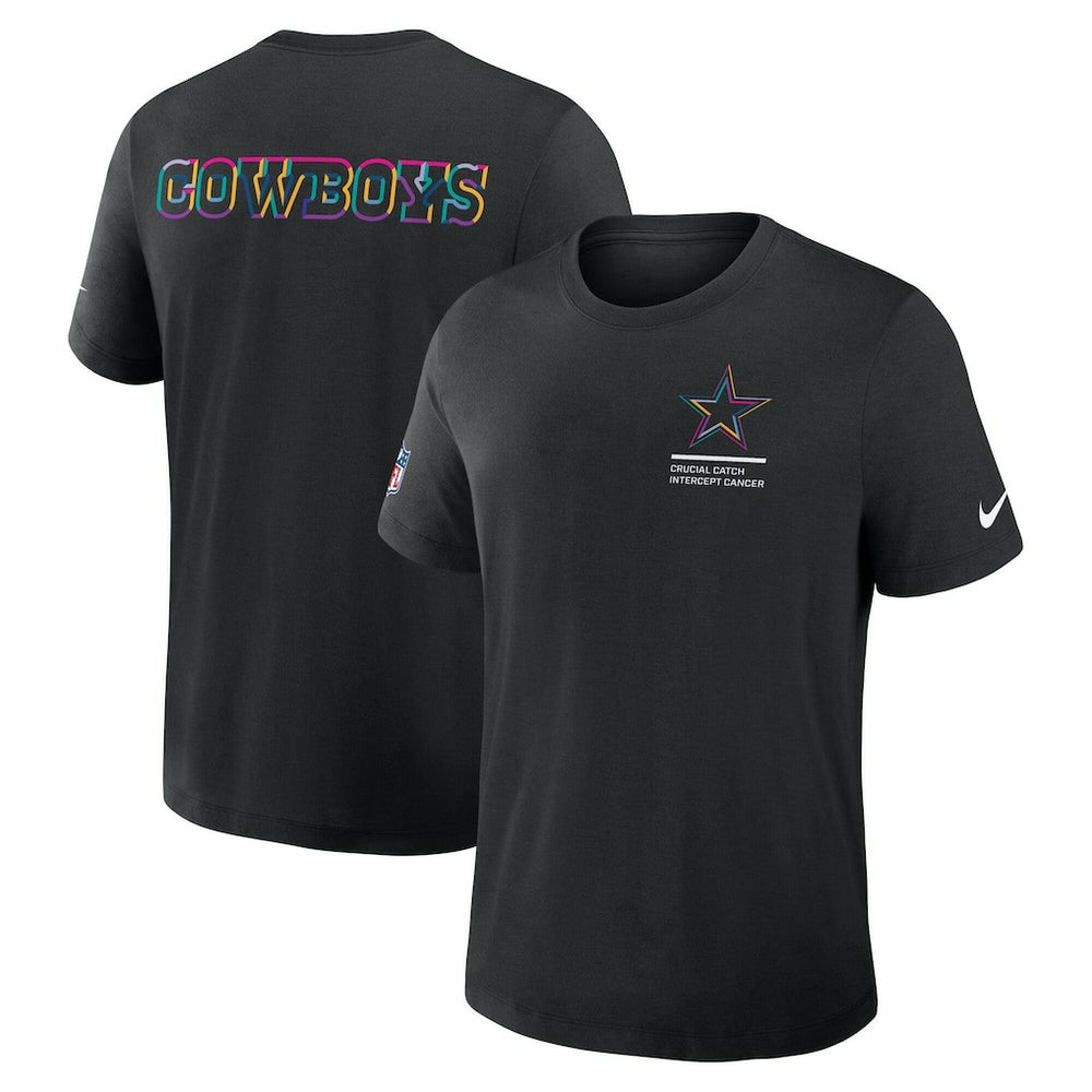Dallas Cowboys Tall 2025 NFL Crucial Catch Tri-Blend Dri-FIT T-Shirt - Black outlet