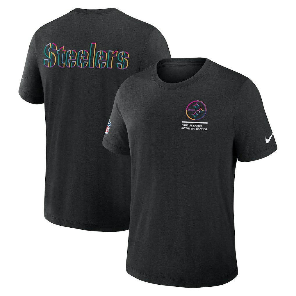 Pittsburgh Steelers Tall 2025 NFL Crucial Catch Tri-Blend Dri-FIT T-Shirt - Black online