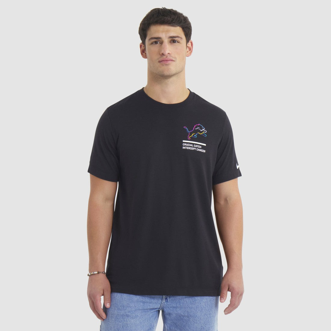 Detroit Lions Tall 2025 NFL Crucial Catch Tri-Blend Dri-FIT T-Shirt - Black outlet