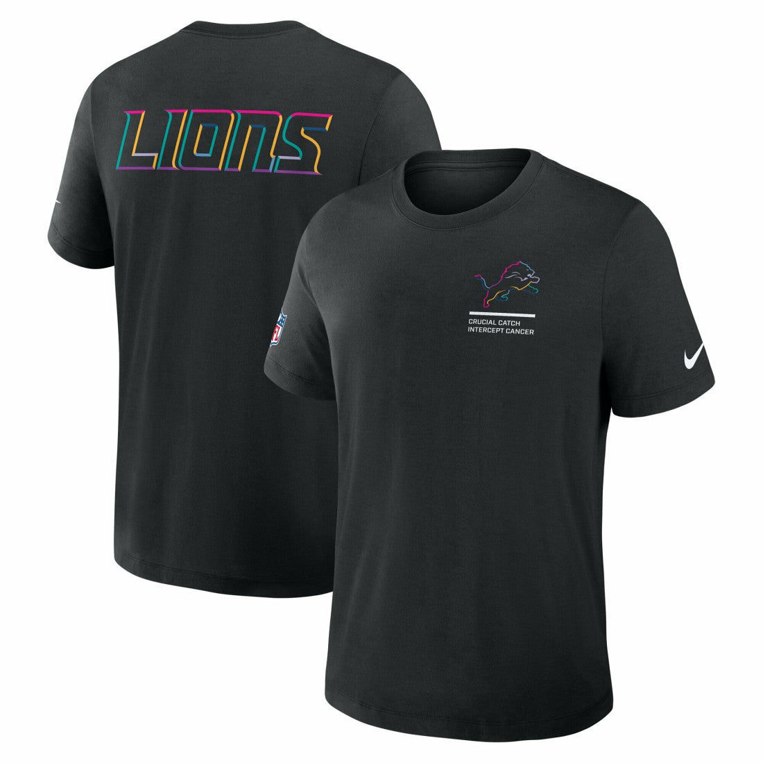 Detroit Lions Tall 2025 NFL Crucial Catch Tri-Blend Dri-FIT T-Shirt - Black outlet