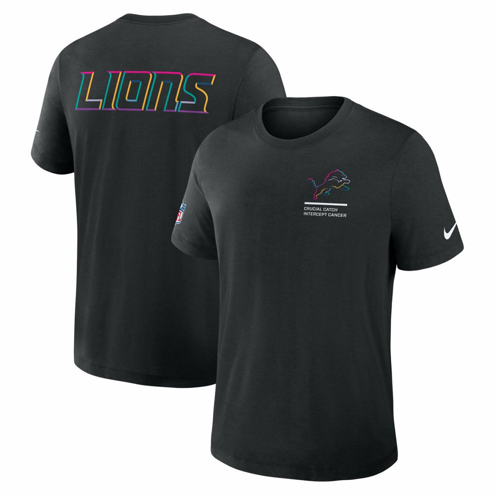 Detroit Lions Tall 2025 NFL Crucial Catch Tri-Blend Dri-FIT T-Shirt - Black outlet