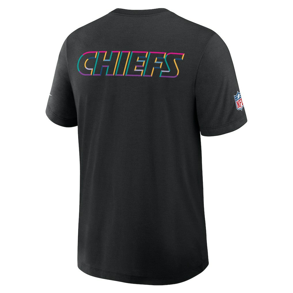 Kansas City Chiefs Tall 2025 NFL Crucial Catch Tri-Blend Dri-FIT T-Shirt - Black on sale