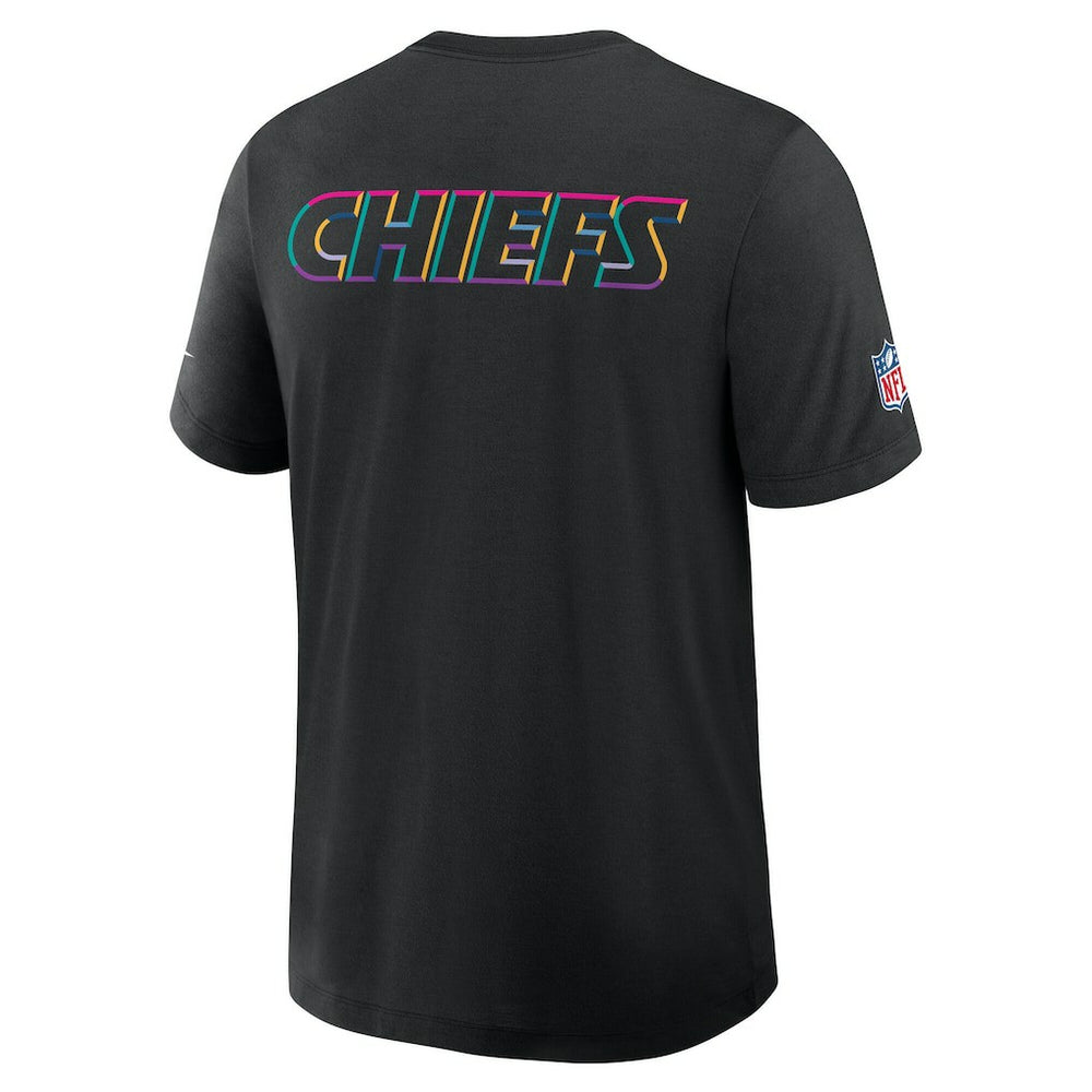Kansas City Chiefs Tall 2025 NFL Crucial Catch Tri-Blend Dri-FIT T-Shirt - Black on sale