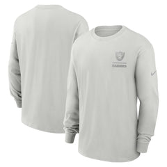 Las Vegas Raiders Essential Heavy Max90 Long Sleeve T-Shirt - Gray discount