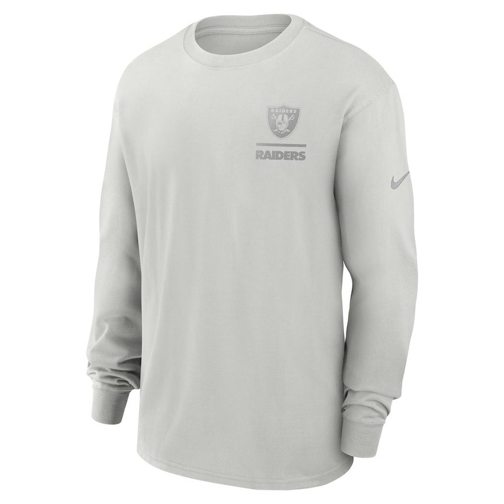 Las Vegas Raiders Essential Heavy Max90 Long Sleeve T-Shirt - Gray discount
