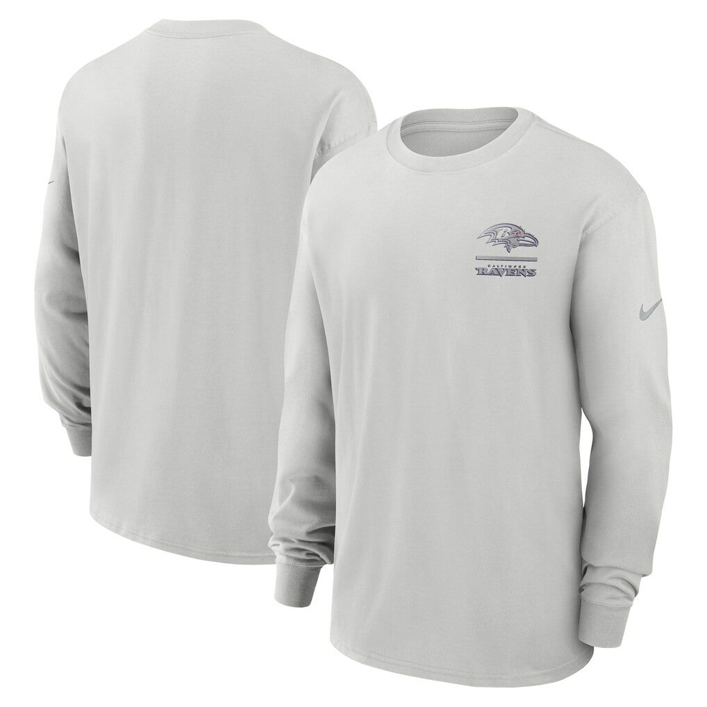 Baltimore Ravens Essential Heavy Max90 Long Sleeve T-Shirt - Gray outlet
