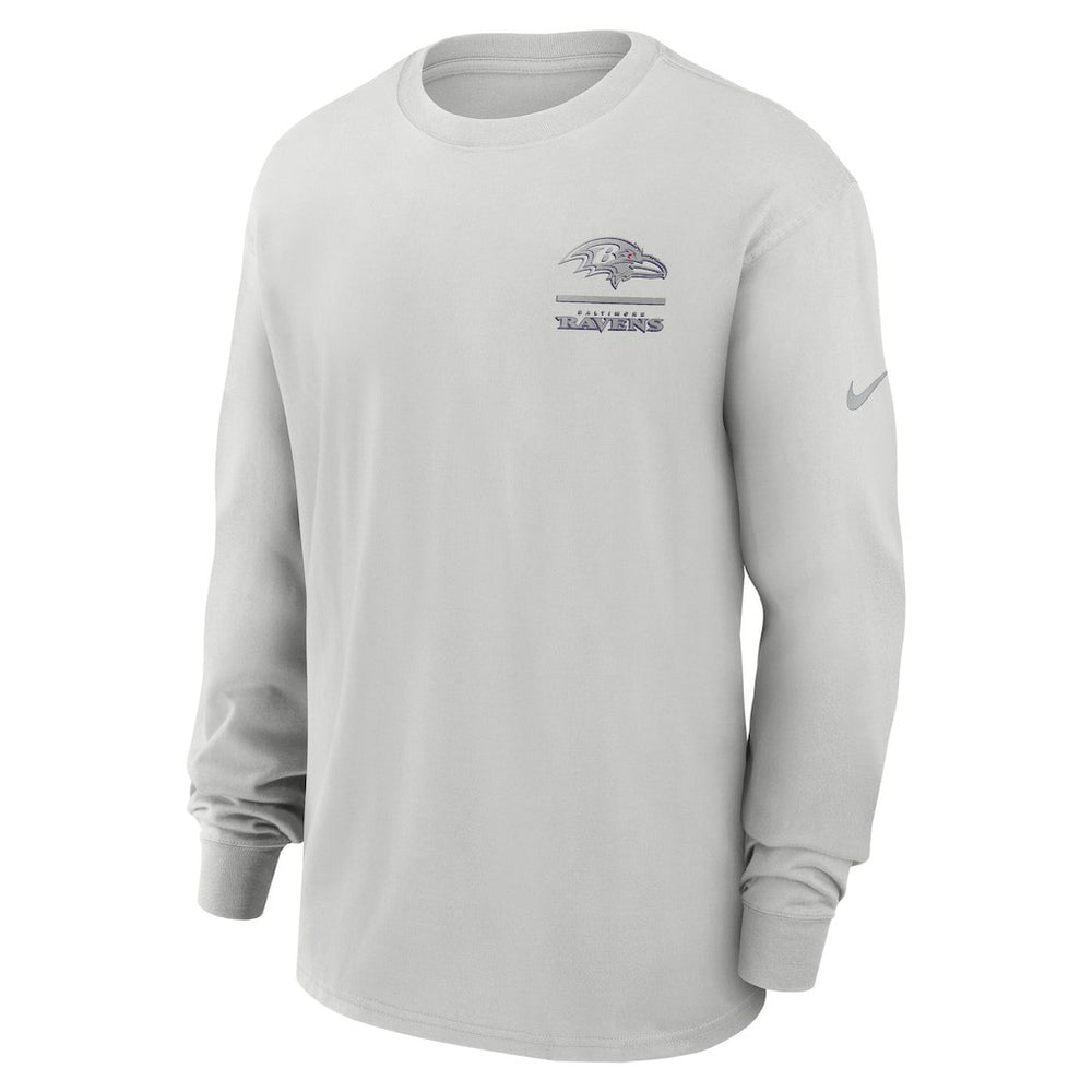 Baltimore Ravens Essential Heavy Max90 Long Sleeve T-Shirt - Gray outlet