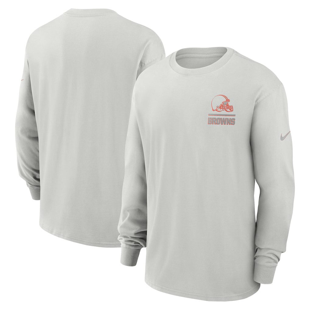 Cleveland Browns Essential Heavy Max90 Long Sleeve T-Shirt - Gray online