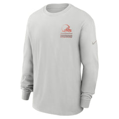 Cleveland Browns Essential Heavy Max90 Long Sleeve T-Shirt - Gray online