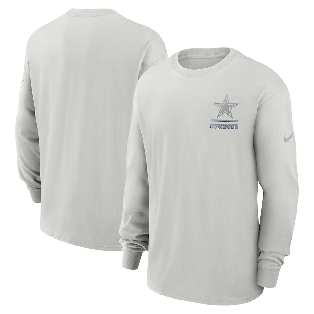 Dallas Cowboys Essential Heavy Max90 Long Sleeve T-Shirt - Gray sale