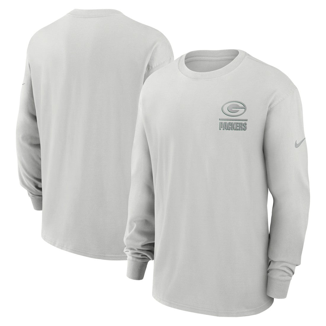 Green Bay Packers Essential Heavy Max90 Long Sleeve T-Shirt - Gray online