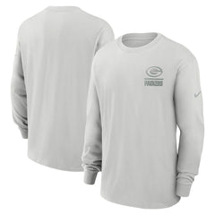 Green Bay Packers Essential Heavy Max90 Long Sleeve T-Shirt - Gray online