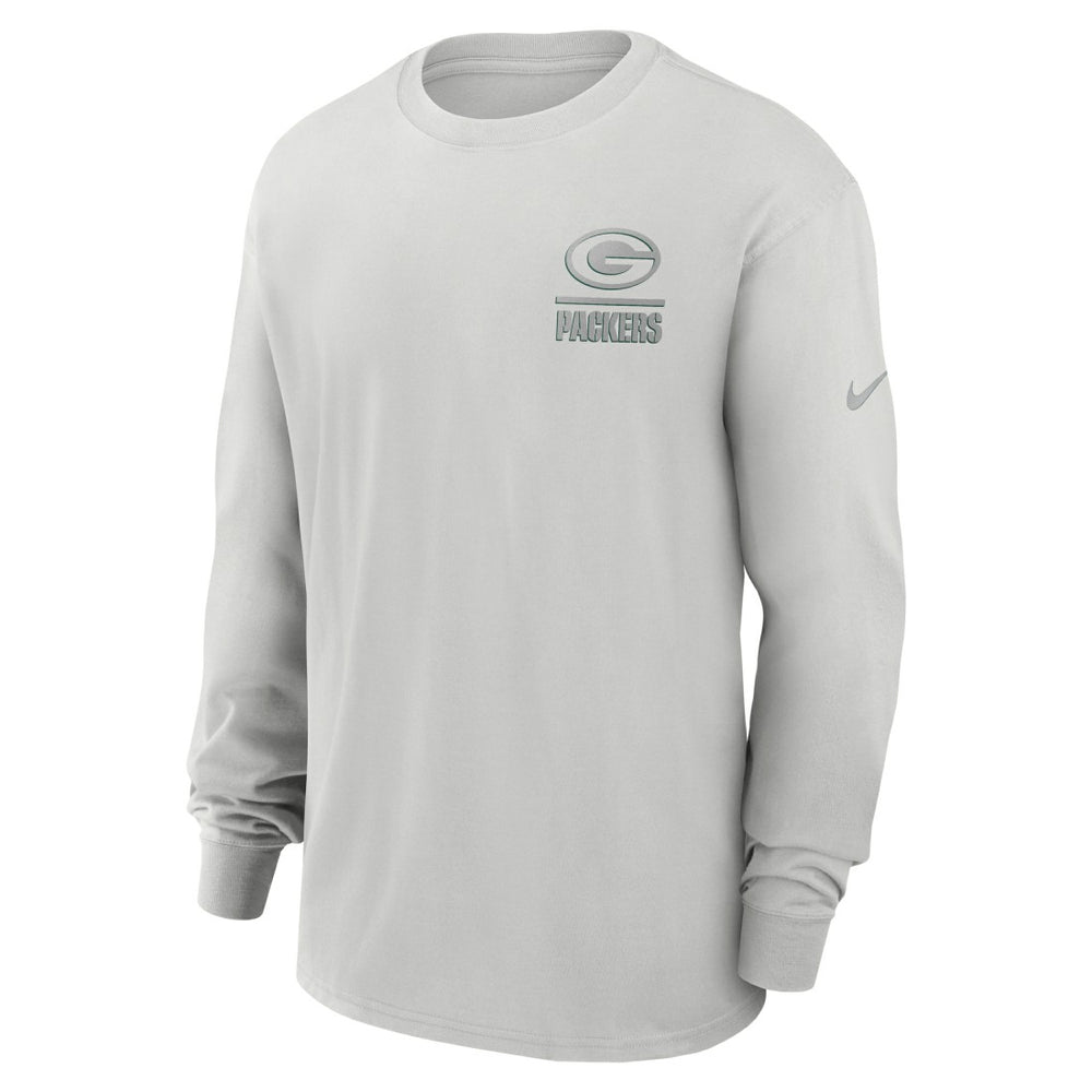 Green Bay Packers Essential Heavy Max90 Long Sleeve T-Shirt - Gray online
