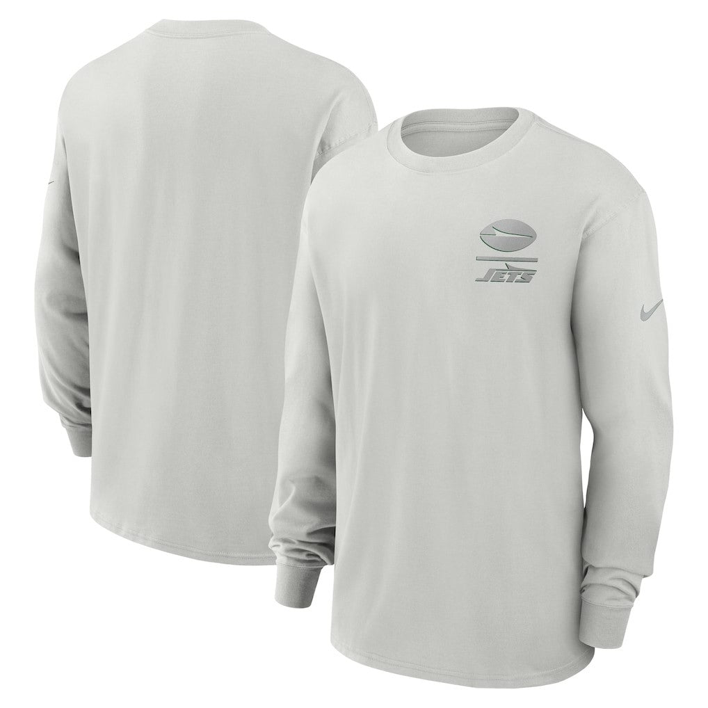 New York Jets Essential Heavy Max90 Long Sleeve T-Shirt - Gray outlet
