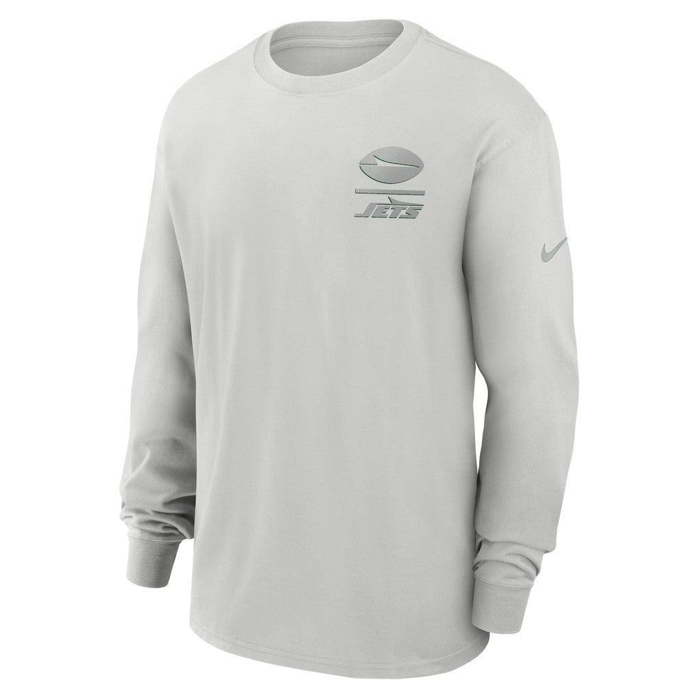 New York Jets Essential Heavy Max90 Long Sleeve T-Shirt - Gray outlet