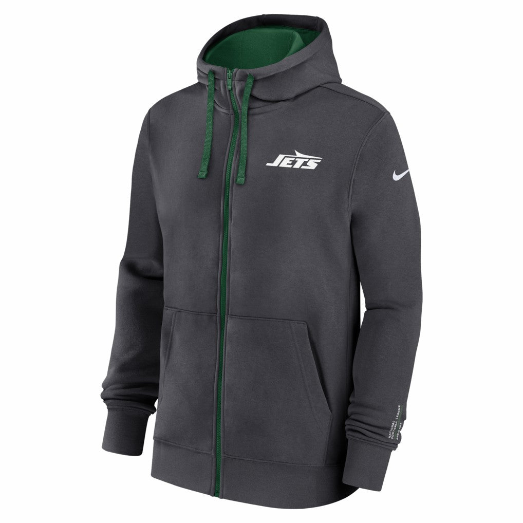 New York Jets Primetime Club Full-Zip Hoodie - Anthracite cheap