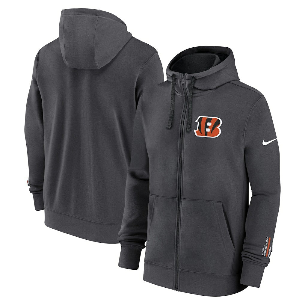 Cincinnati Bengals Primetime Club Full-Zip Hoodie - Anthracite outlet